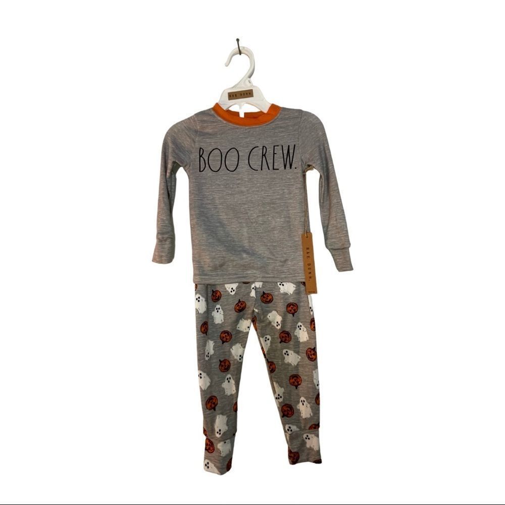 Rae Dunn Halloween 🎃 Boo Crew Pajamas 2T